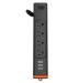 US Standard 4 Outlets Power Plug Surge Protector with 3 USB