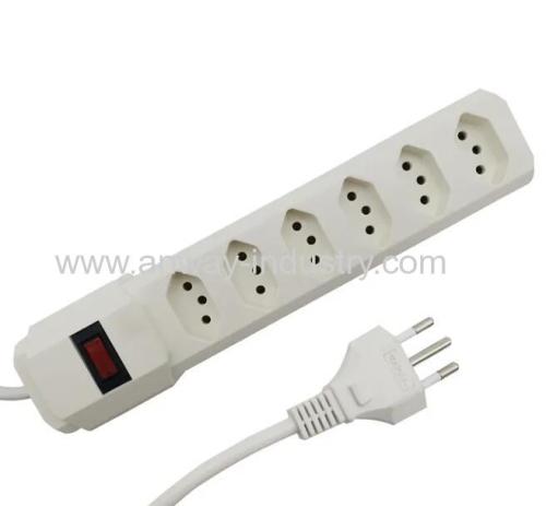 6 Outlets Electrical Socket Power Strip Brazil BR Power Strip Padro Brazil