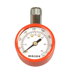 1.5" Straightly-insert Stainless Steel Coloured Tire Pressure Gauge