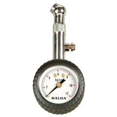 1.5"360 Swivel Angle Chuck Rubber Ring Valve Assembly Tire Pressure Gauge with Rubber