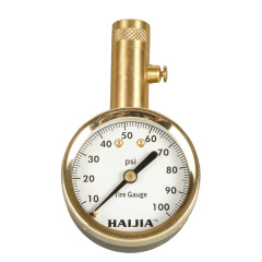 2"Straightly-insert Valve Assembly Tire Pressure Gauge