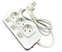 extension board german power sockets EU travel power strip