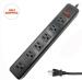 6 outlet type surge protector aluminium socket with master switch