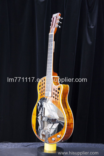 12 Fret Cutaway Tricone Wooden Resonator Guitars