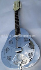 Engraving brass body Resonator Mandolin