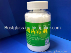 Coated glass interleaving powder