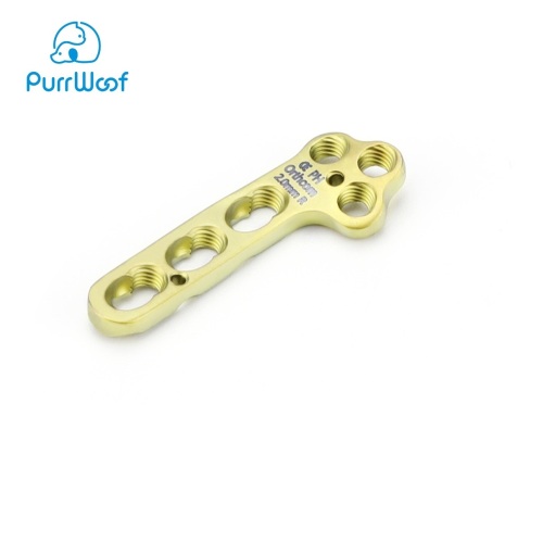 2.0mm TPLO Locking Plate Veterinary Orthopaedic Implants Titanium Locking Plate for Small Animal Fracture