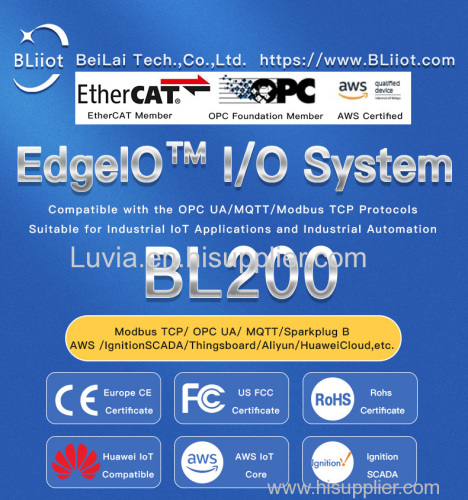 Edge Computing supports Modbus TCP/OPC UA/MQTT IO module