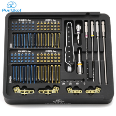 1.5/2.0mm TPLO Locking Plate and Instruments Set Veterinary Orthopedic Surgical Titanium Alloys Implant