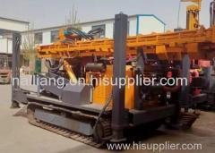 350 Meters Crawler Mounted Drill Rig Pneumatic High Speed