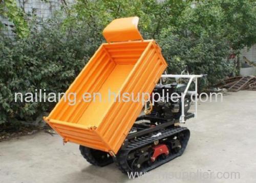 Self Loading 1.5 Ton Automatic Rubber Tracks Transporter Dumper For Transport