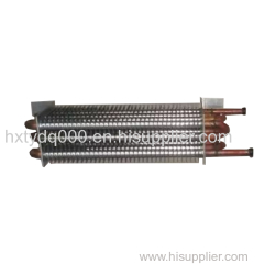 Copper tube evaporator for display cabinet