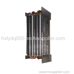 Copper tube evaporator for display cabinet