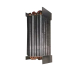 Copper tube evaporator for display cabinet