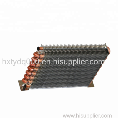 Copper tube evaporator for refrigerator freezers