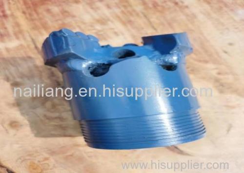 Steel Body 3 Wings Non Coring Drill Pdc Bit With 3 1/2 Inch Reg Thread