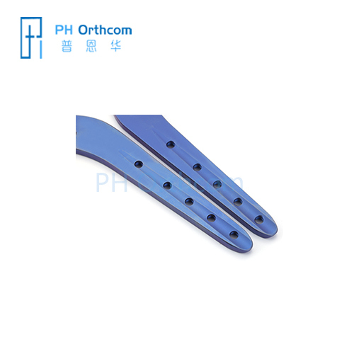 2,0/2,7mm v placa de bloqueo implantes ortopédicos veterinarios aleaciones de titanio