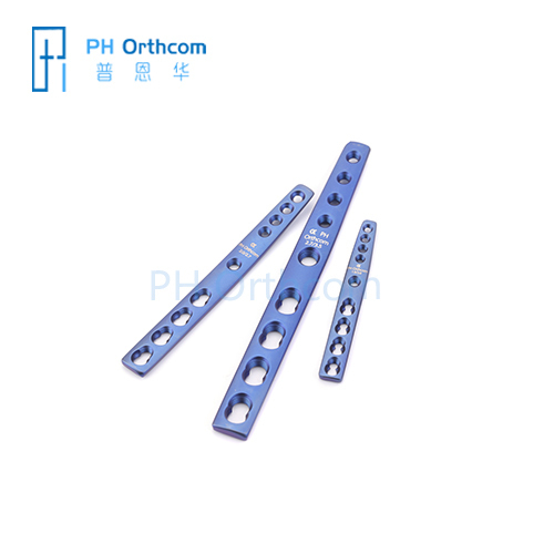 Placa de bloqueo de panartrodesis carpiana de 2,7/3,5mm, implantes ortopédicos veterinarios, aleaciones de titanio