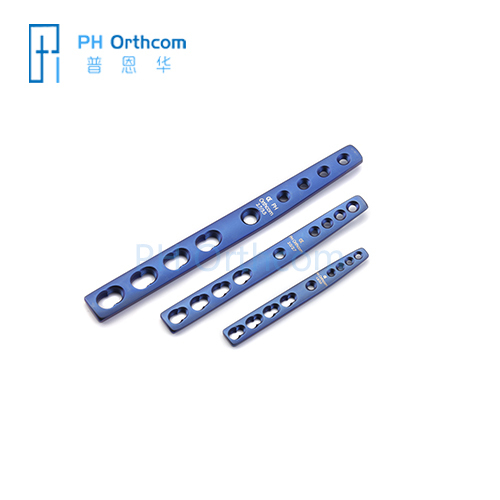 Placa de bloqueo de panartrodesis carpiana de 2,0/2,7mm, implantes ortopédicos veterinarios, aleaciones de titanio