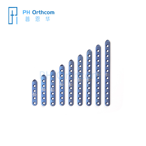 Placas de bloqueo rectas de 1,5 mm implantes ortopédicos veterinarios aleaciones de titanio