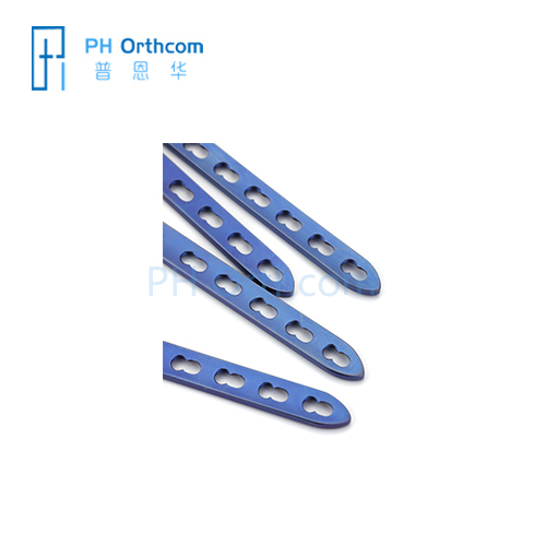Placas de bloqueo rectas de 2,0 mm implantes ortopédicos veterinarios aleaciones de titanio