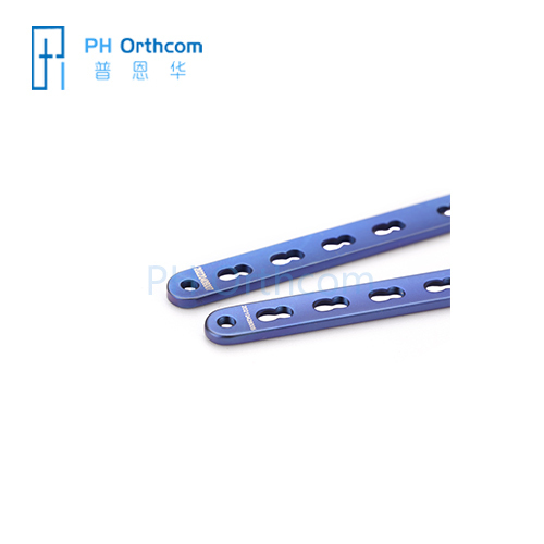 Placas de bloqueo rectas de 2,4 mm implantes ortopédicos veterinarios aleaciones de titanio