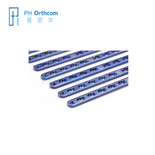 Placas de bloqueo rectas de 2,4 mm implantes ortopédicos veterinarios aleaciones de titanio