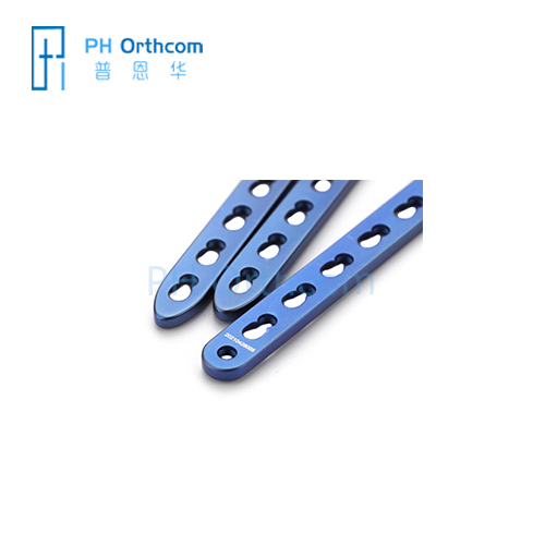 Placas de bloqueo rectas de 2,7 mm implantes ortopédicos veterinarios aleaciones de titanio