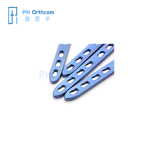 Placas de bloqueo rectas de 2,7 mm implantes ortopédicos veterinarios aleaciones de titanio