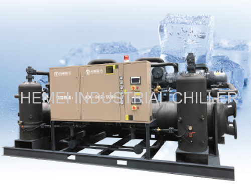 High temperature anticorrosive screw bipolar - scroll module heat pump unit industrial heating equipment HMW-SB-M