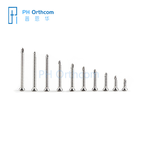 Tornillos corticales autorroscantes de 2,4 mm para implantes ortopédicos veterinarios de acero inoxidable