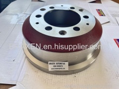 brake drum red / grey / silver