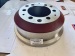 brake drum red / grey / silver