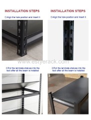 rivet shelving display rack