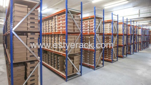 adjustable Flexible Steel Shelving long span bolted upright racks medium duty metal storage shelf racking warehouse rack