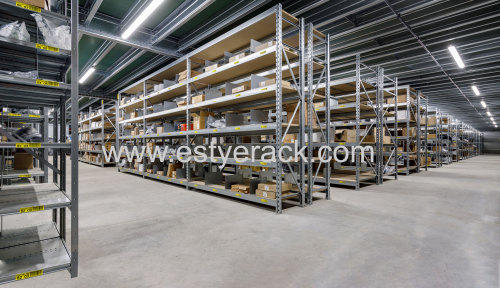 adjustable Flexible Steel Shelving long span bolted upright racks medium duty metal storage shelf racking warehouse rack