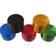 New Design Rounded Steps Aluminum Spice Herb Grinder Metal Crusher with customized logo