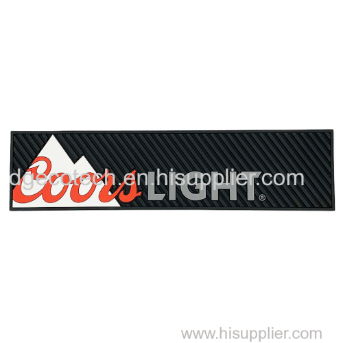 3D PVC bar mat bar rail mat bar service counter top promotion gift glass mat