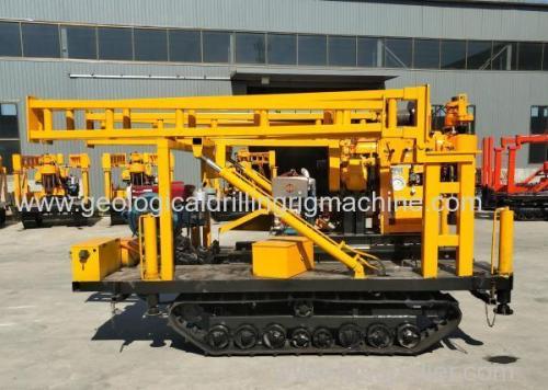 180 Meters Rubber Crawler Pneumatic Drilling Rig For Water Well Borehole