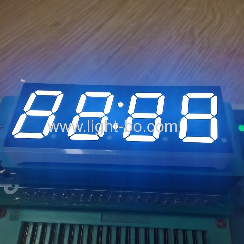 display dell'orologio a LED a 4 cifre bianco ultra luminoso da 0,56 "a catodo comune per piccoli elettrodomestici