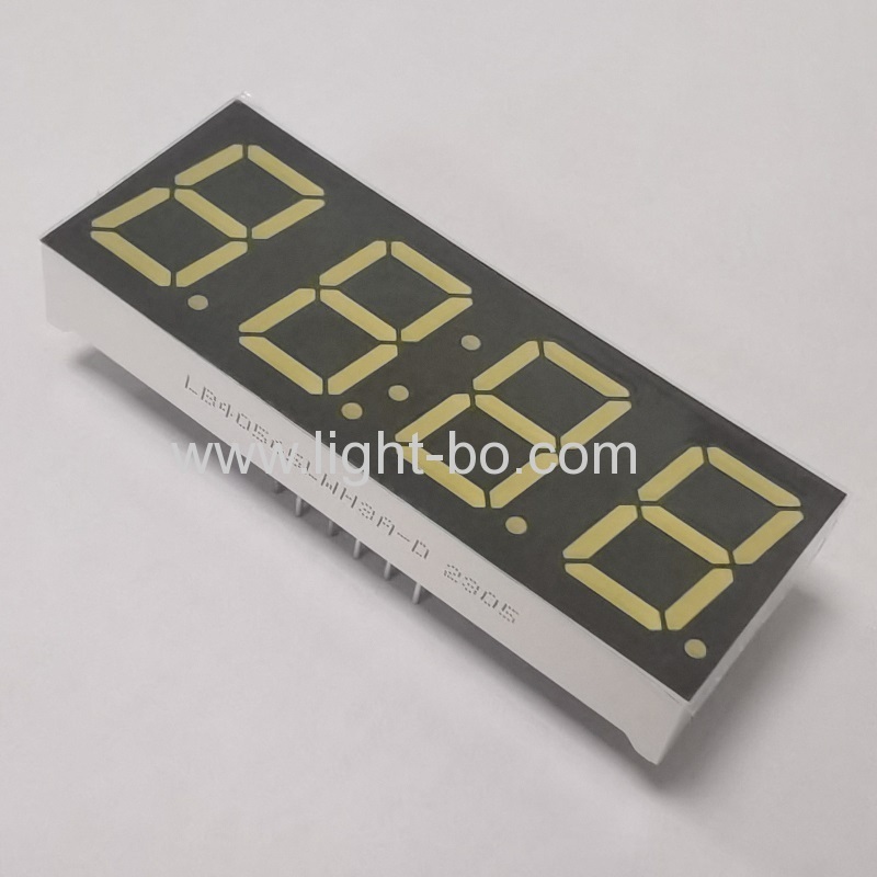 Ultrahelles, weißes 0,56-Zoll-4-stelliges LED-Uhrendisplay mit gemeinsamer Kathode für kleine Haushaltsgeräte