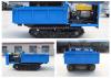 Blue Hydraulic Mini Track Transporter Diesel Tracked Vehicle Max Loading 2.0 Tons