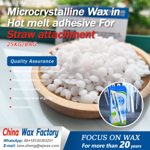 Microcrystalline Wax in Hot melt adhesive For Straw attachment