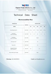 Microcrystalline Wax in Hot melt adhesive For Straw attachment