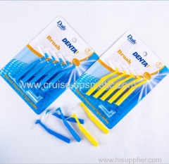 Gum care L shape wire dental toothpick orthodontic tooth brush and pick interdental brush