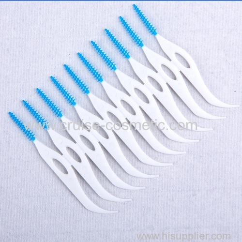 Dental soft tooth picks and brush for tooth clean.