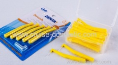 Superior quality interdental brush for tooth clean oral hygiene.