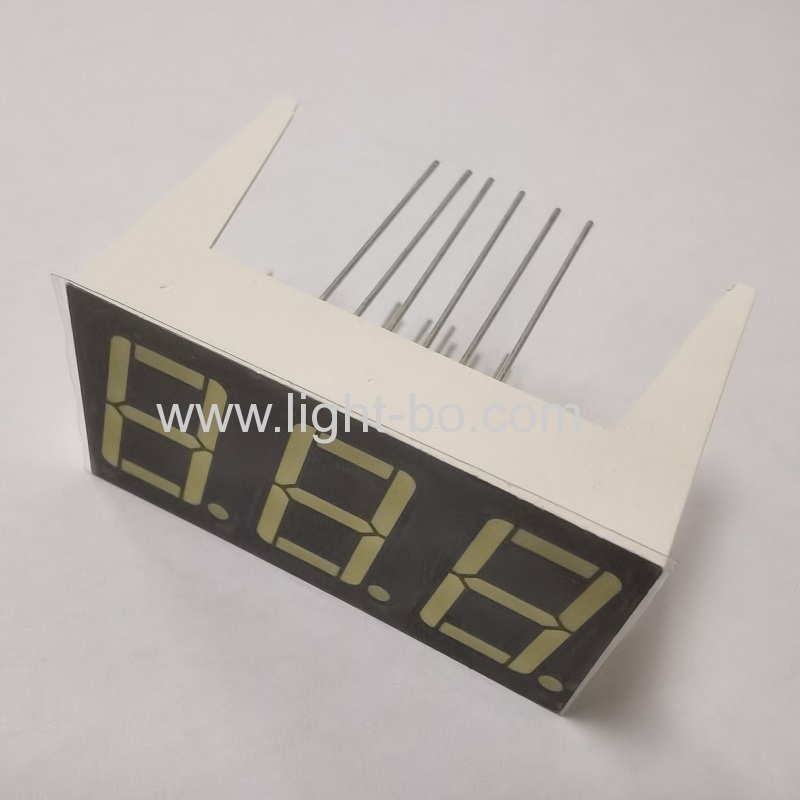 Livre de halogênio branco puro 3 dígitos 14,2 mm 7 segmentos display led cátodo comum para fritadeira