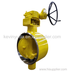 Metal to metal triple offset butterfly valve DN700