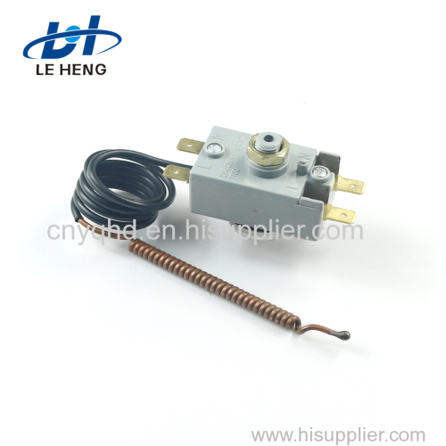 Manual Reset Water Heater Capillary Thermostat With Copper Tube